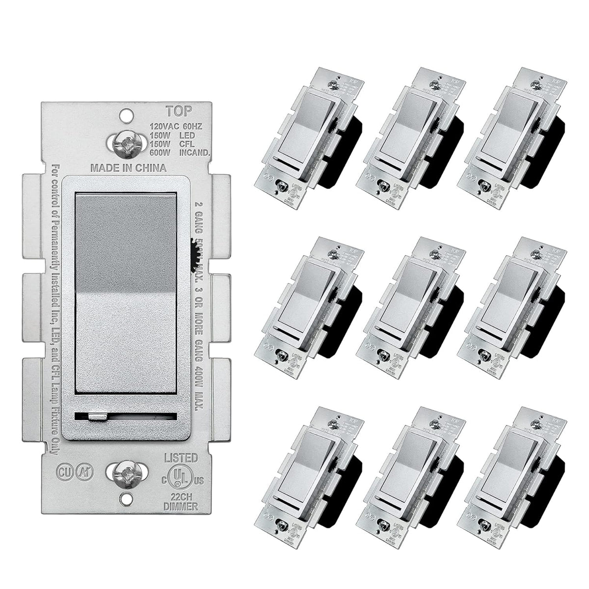 10 Pack Dimmer Wall Light Switch G6361