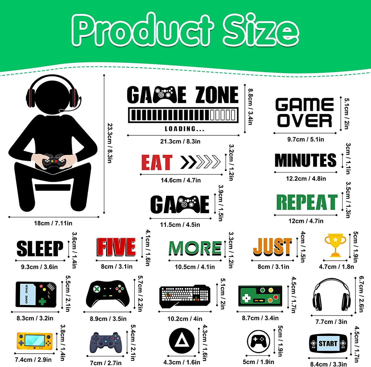 Glow in The Dark Wall Decals H8093