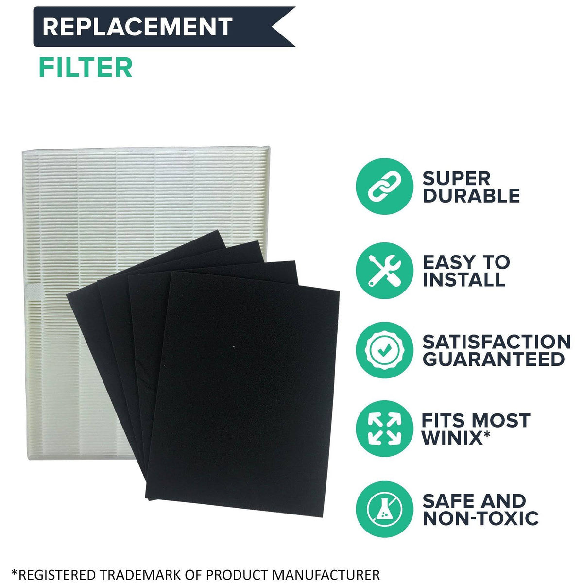 2 Winix-Compatible Replacement Filters Z2193