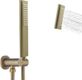 Matte Black Solid Brass Hand Held Shower Wand and Hose Set, Pack of 2 O48382