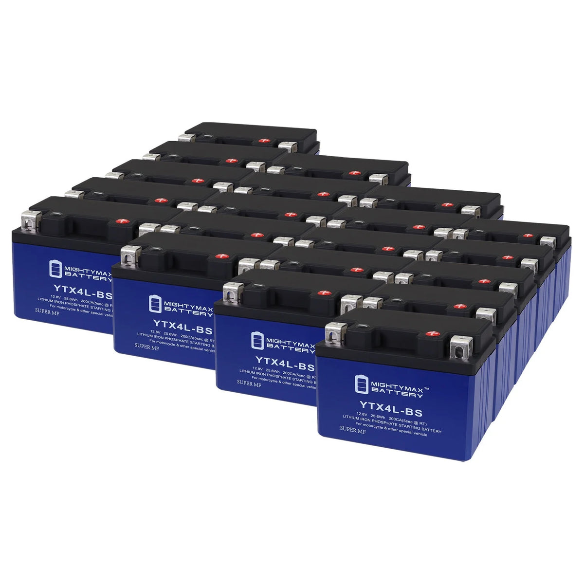 YTX4L-BS Lithium Replacement Battery 20 Pack F6545