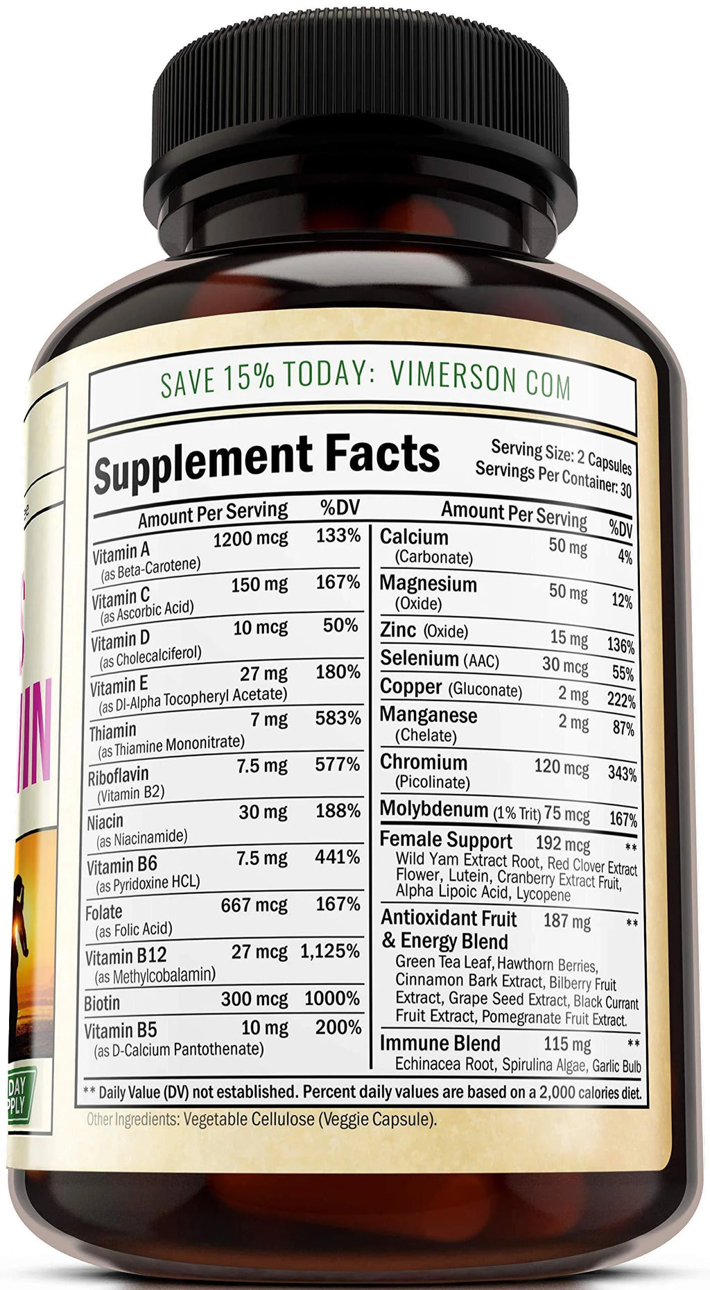 Women's Daily Multivitamin Multimineral Supplement L8850