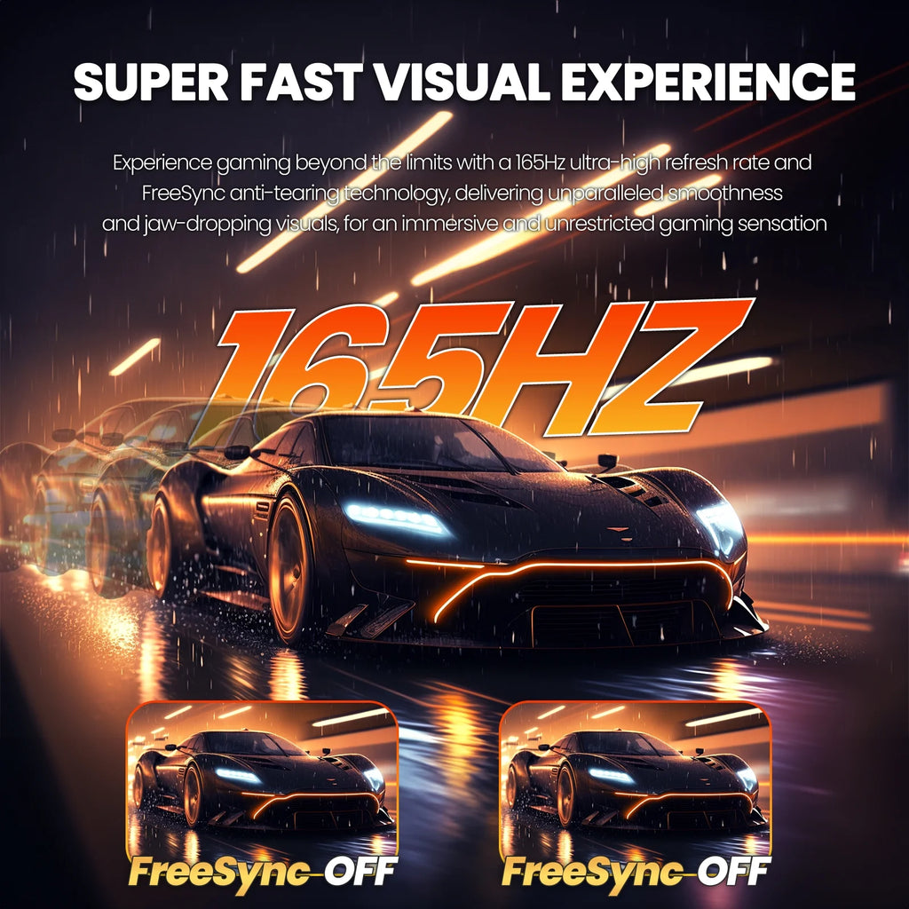 34" Ultrawide Curved Gaming Monitor, WFHD 3440 * 1440p, 165Hz, 1ms, Black U378