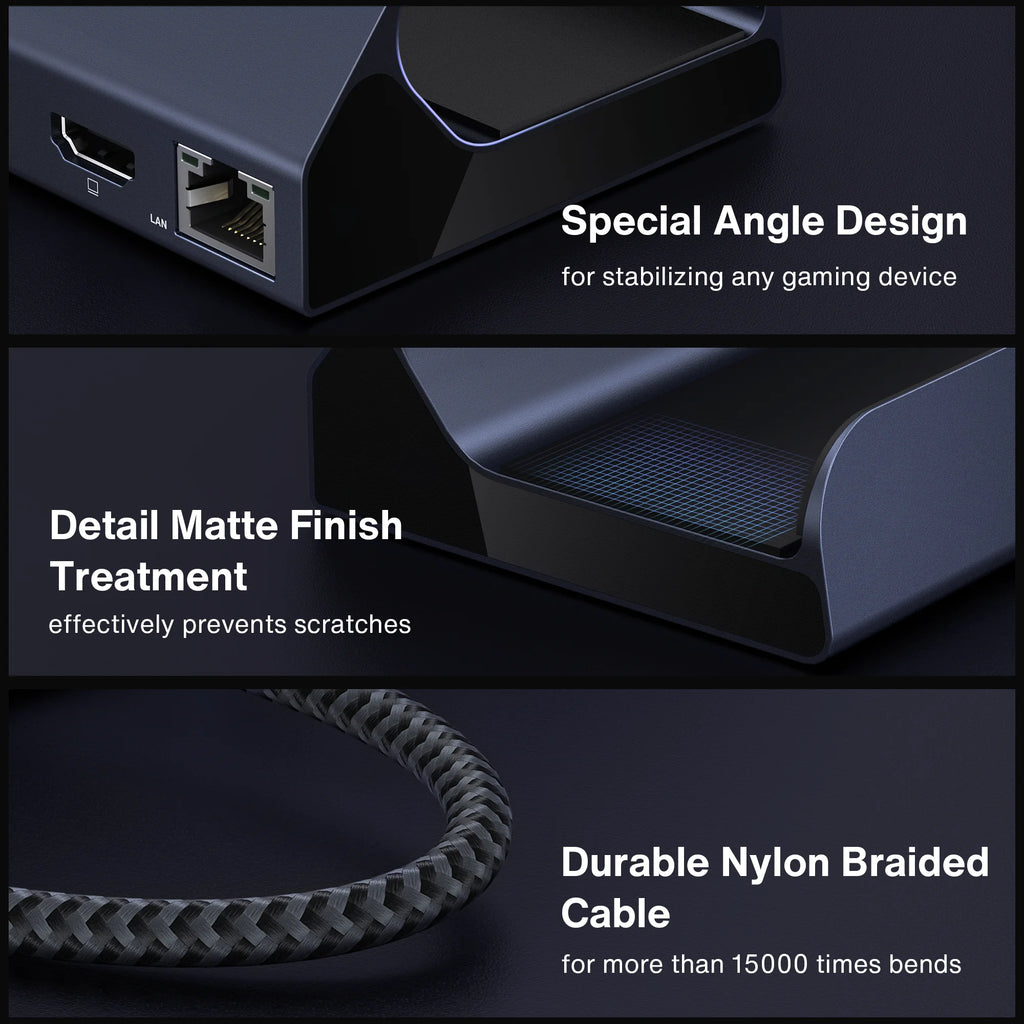 6-in-1 HDMI 4K 60Hz Ethernet USB-C Docking Station X457913