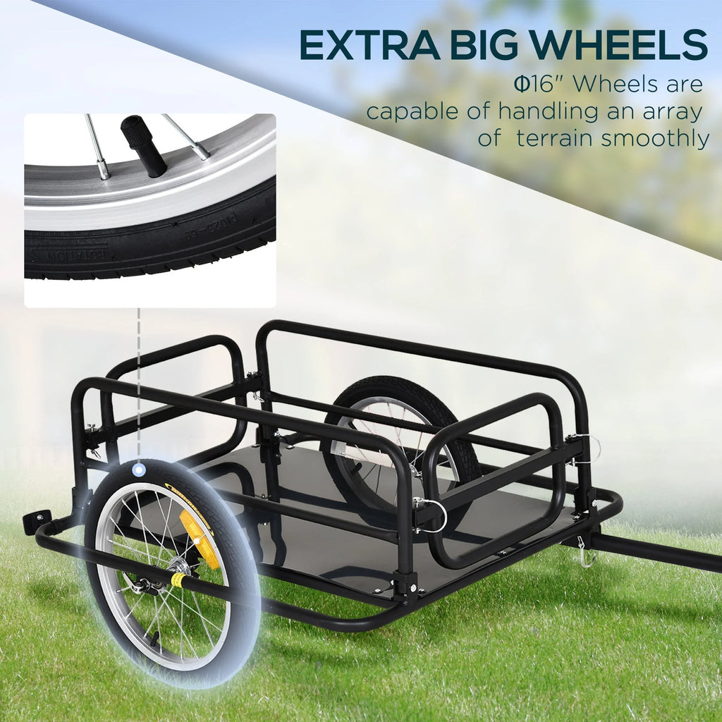 Foldable Bike Cargo Trailer with Hitch Z336