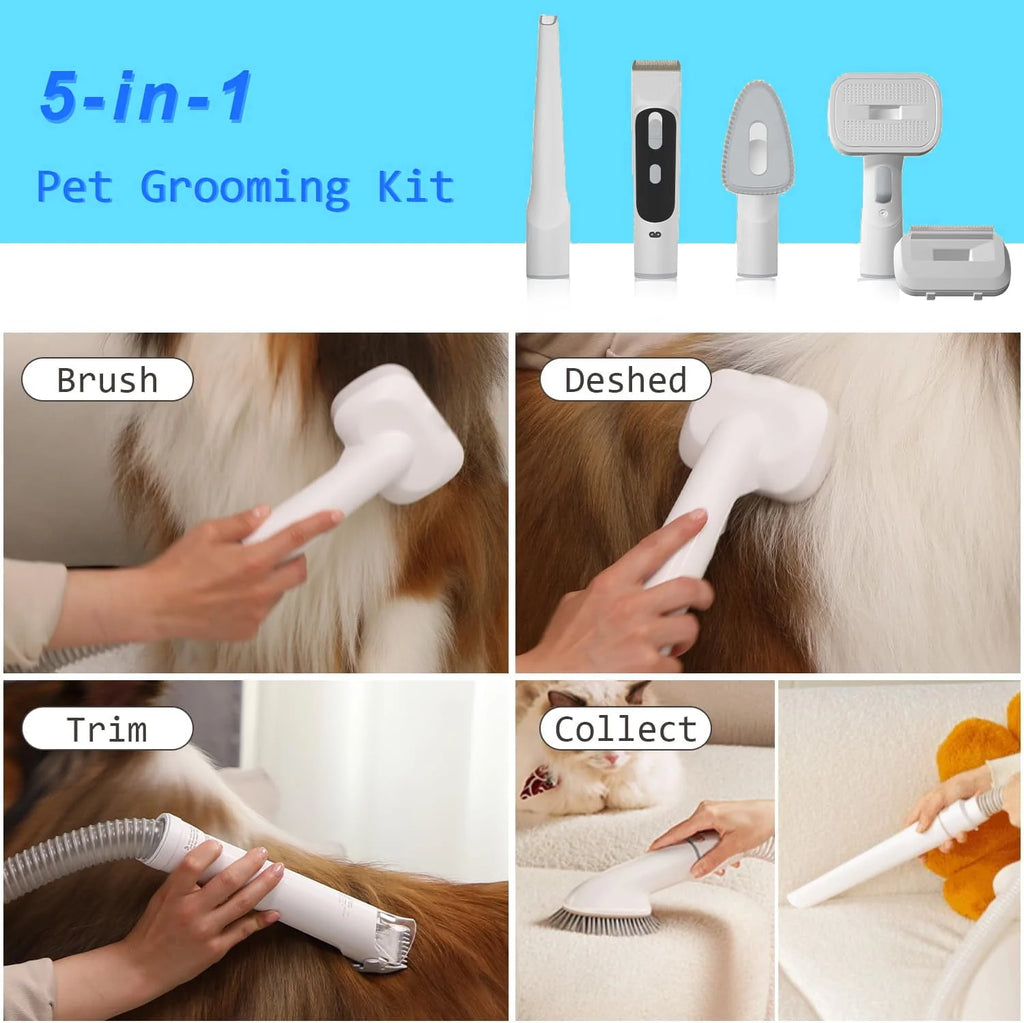 5 in 1 Pet Grooming Vacuum Kit K130