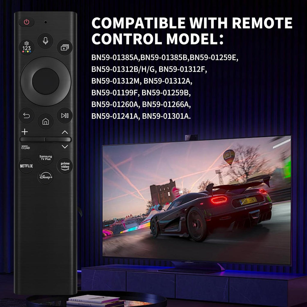 Black Solar Voice Remote Control for Samsung TV O93912