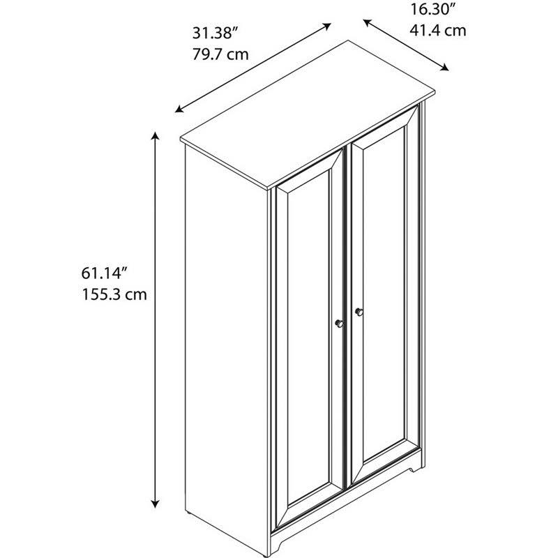 2 Door Storage Cabinet in Espresso Oak Q223542