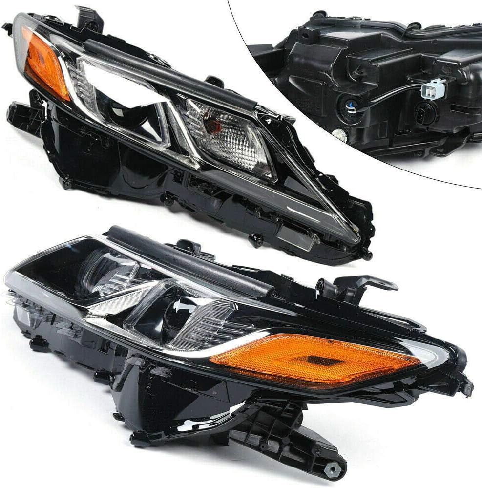 Black LED Headlamp Passenger Driver Side A8230