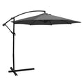 10 ft Offset Cantilever Umbrella with Cross Base, Gray M903653