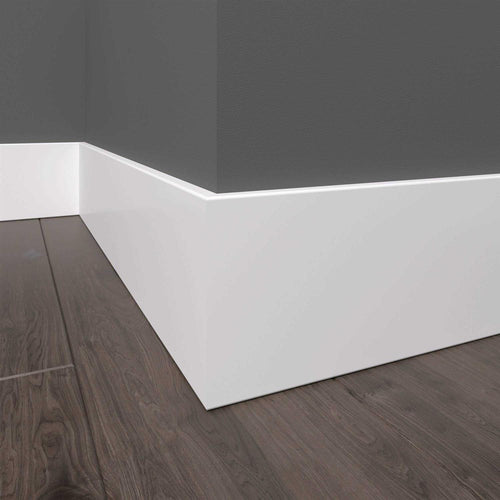 1/2-in x 5-1/2-in x 12-ft Primed MDF Baseboard Moulding X87108