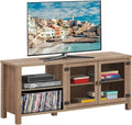 Wooden TV Stand with 2 Shelves and Cabinet K9044