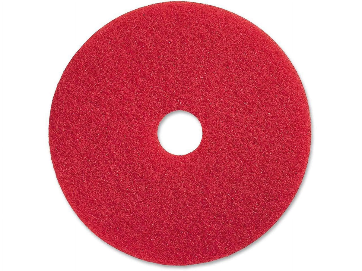 Red Buffing Floor Pad 13" Diameter 5/Carton J4925