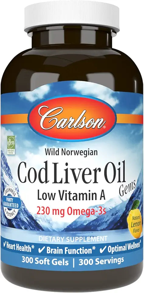 Cod Liver Oil 230 mg Omega-3s 300 Softgels H9460