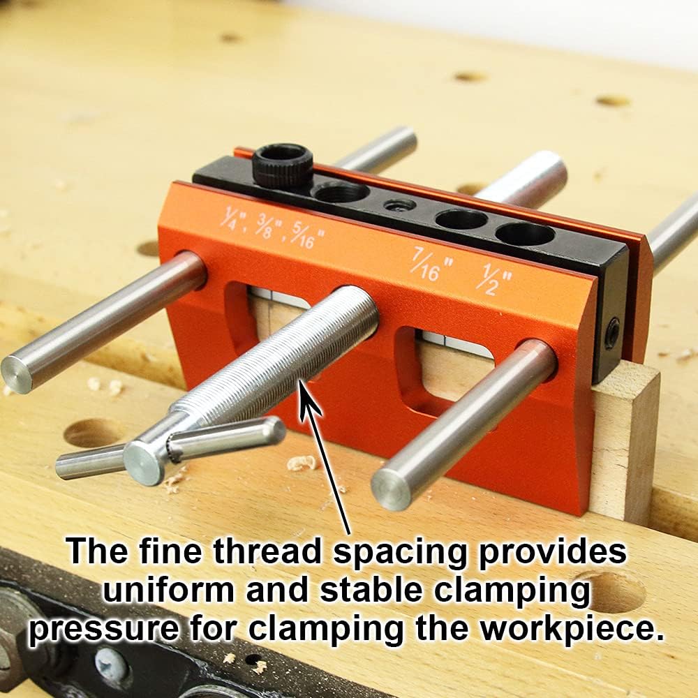 Self Centering Dowel Jig Kit Drilling Guide Bushings Set Wood Wide Capacity Doweling Jig Puncher Locator Joints Tool P870094