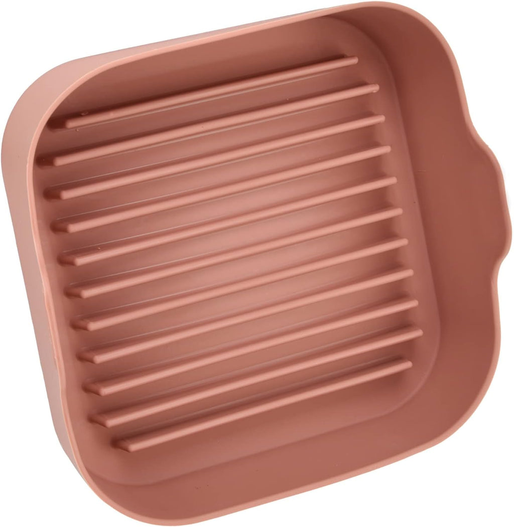 8 Inch Square Non-Stick Food-Grade Reusable Silicone Air Fryer Liners R152878