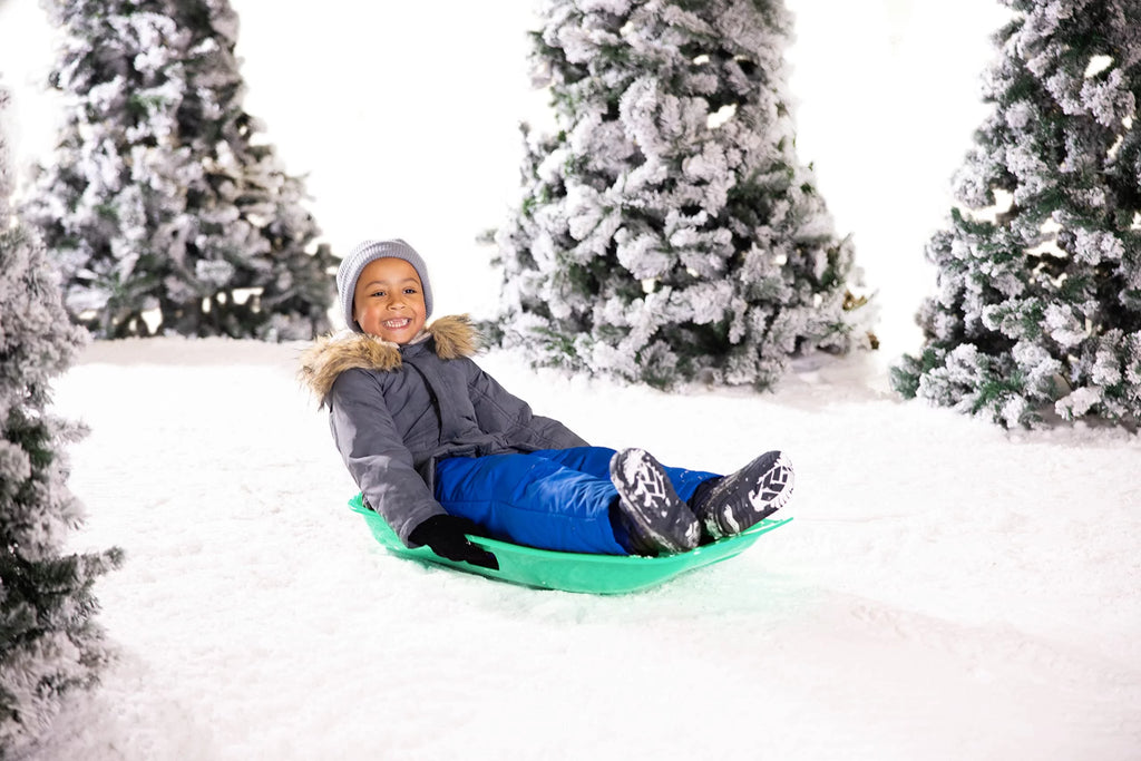 Large Plastic Toboggan Sled with Attached Pull Rope Z903481