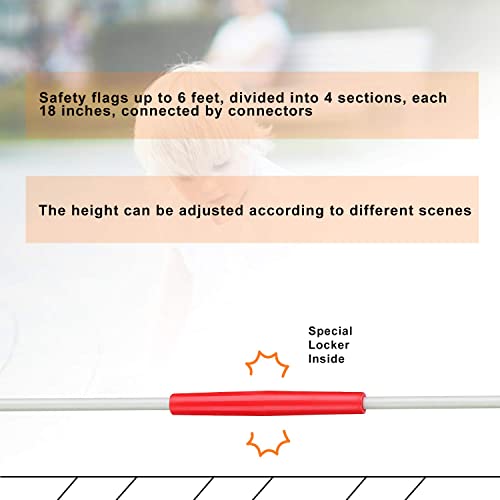 6 Foot Heavy Duty Fiberglass Bike Flag Pole with Tear-Resistant Polyester Flag Z294620