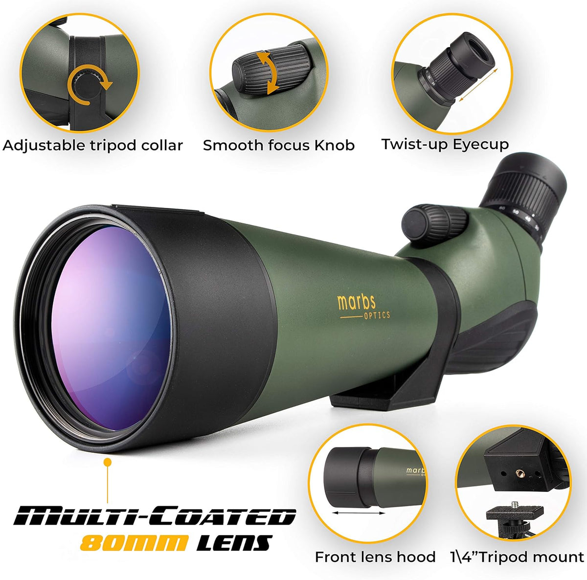 20-60x80 Spotting Scope with Tripod N345036