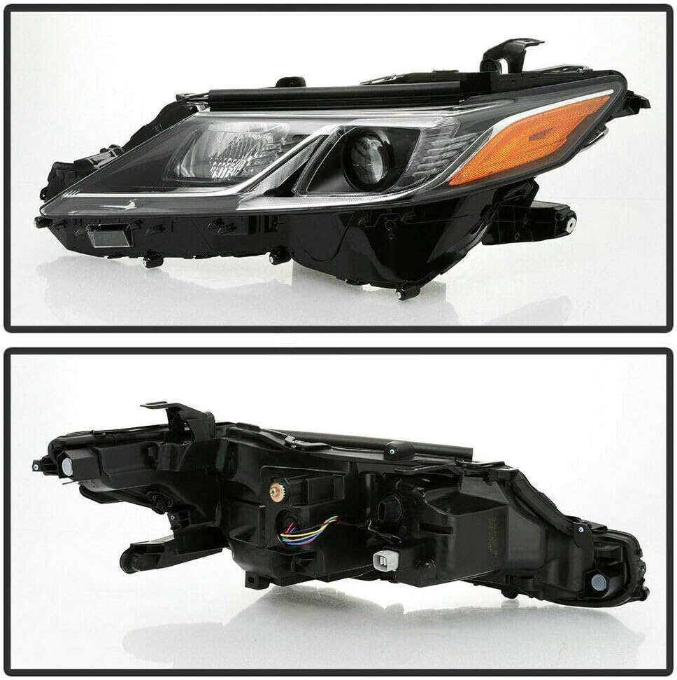 Black LED Headlamp Passenger Driver Side A8230