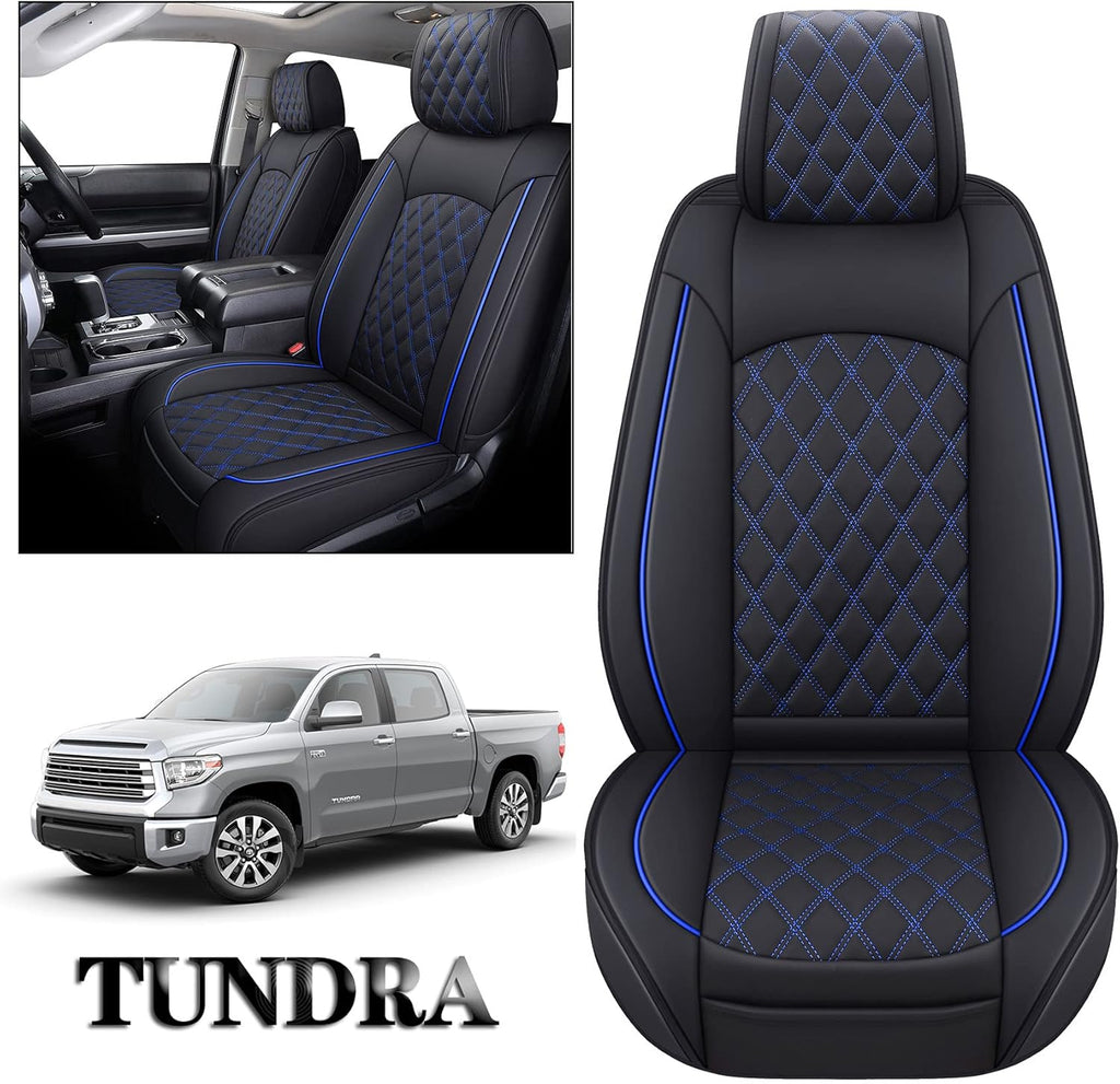 Waterproof Faux Leather Full Seat Covers 5 PCS Full Set Black-Red I581207
