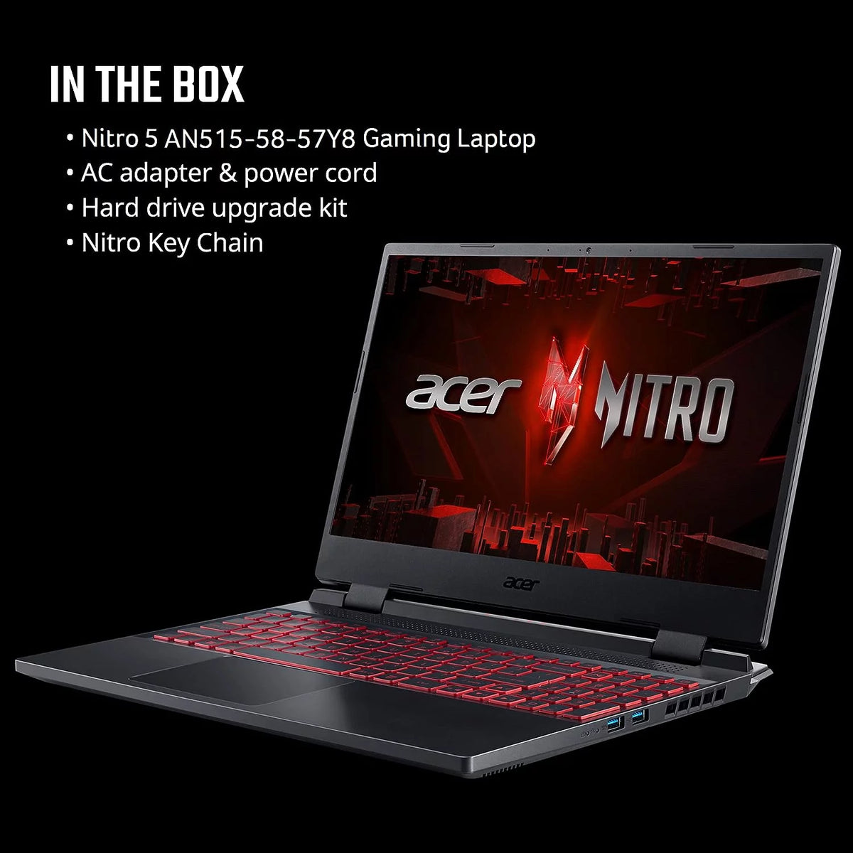 15.6" FHD 144Hz IPS Gaming Laptop with Intel Core i5-12500H, NVIDIA GeForce RTX 3050 Ti, 16GB DDR4, 512GB Gen 4 SSD X98254