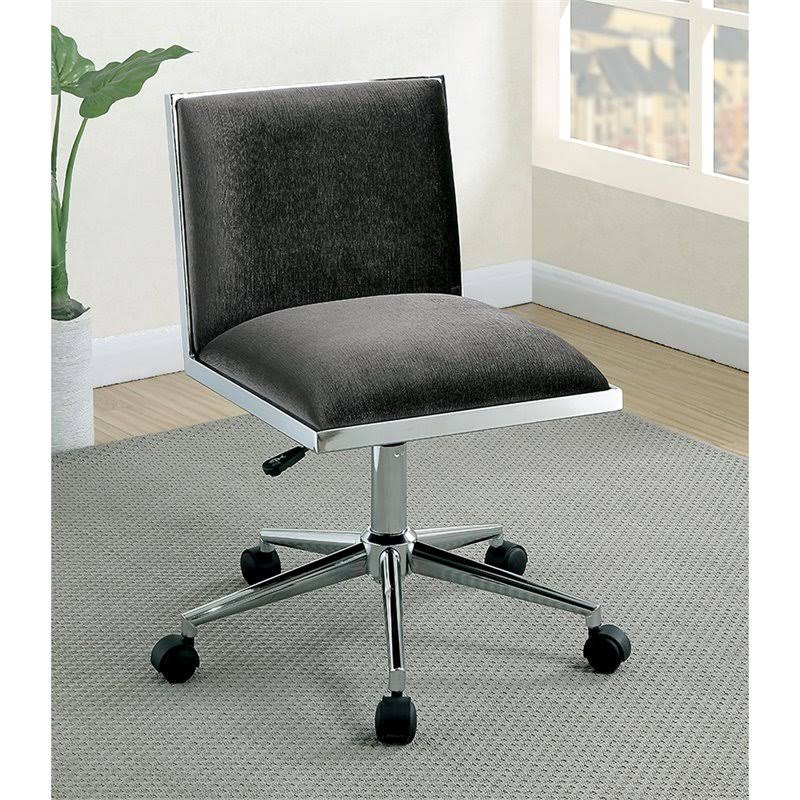 Gray Ergonomic Armless Office Chair V716167