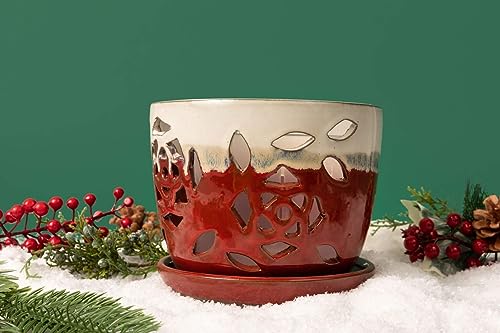 5 inch Ceramic Orchid Pot with Holes S867
