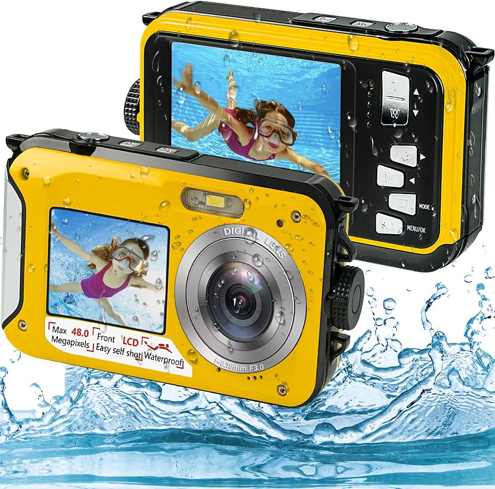 Waterproof 2.7K 48MP Digital Camera with Dual Screen L543863