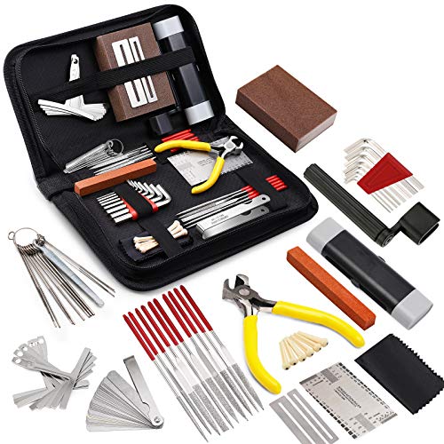 45 Pcs Guitar Repair Tool Kit with Carry Bag Y7145