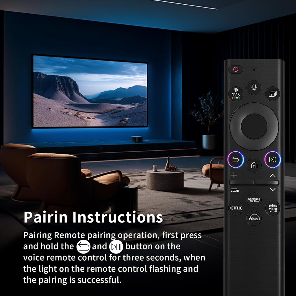 Black Solar Voice Remote Control for Samsung TV O93912