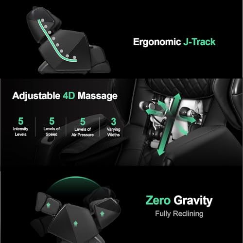 Brown Massage Chair with Zero Gravity Reclining Z2911