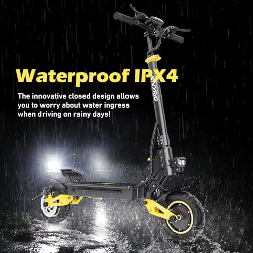 Electric Scooter with Seat 10" Off Road Pneumatic Tires I424
