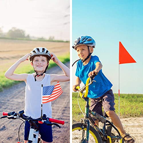6 Foot Heavy Duty Fiberglass Bike Flag Pole with Tear-Resistant Polyester Flag Z294620