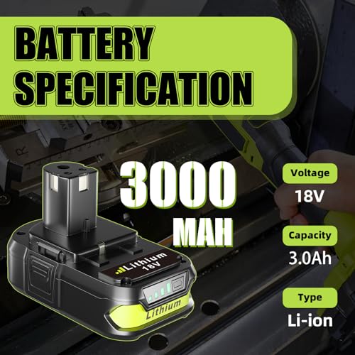 2pack 3.0Ah 18 Volt Lithium Battery I570454