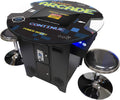 Full Size Cocktail Arcade Table Machine with 22 LCD Screen, Round Glass Top, 2 Player, 412 Games G910