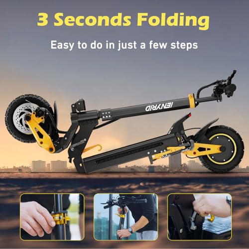 Electric Scooter with Seat 10" Off Road Pneumatic Tires I424