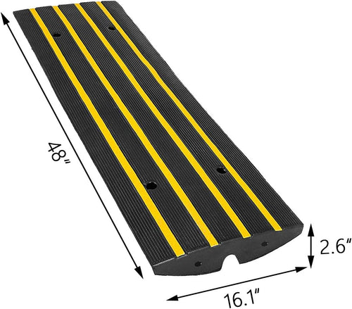 2.5 Inch High 2 Pack Heavy Duty Rubber Curb Ramps G643816