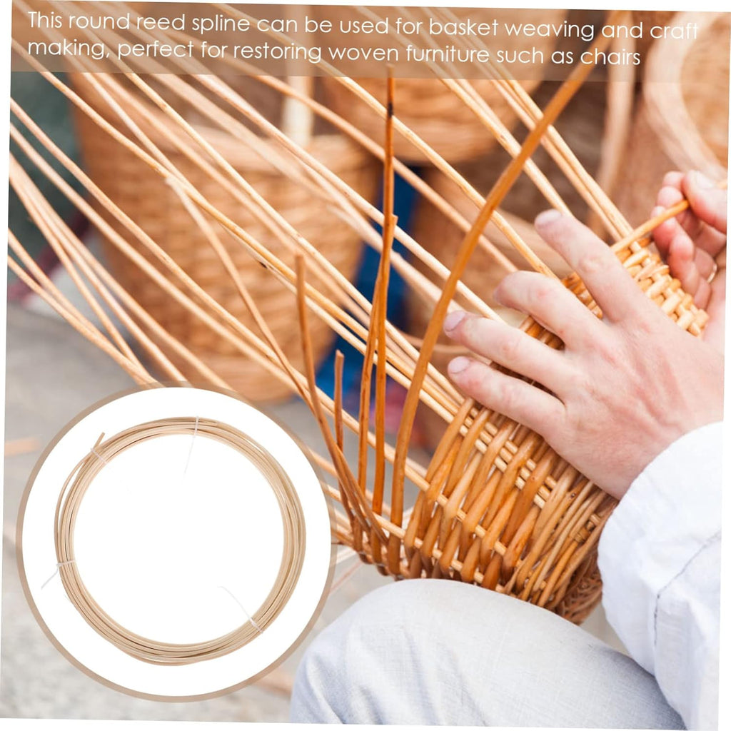 1 Roll Rattan Weave Material Furniture Repair Kit Basket Making Cane Webbing Natural Cane U32875