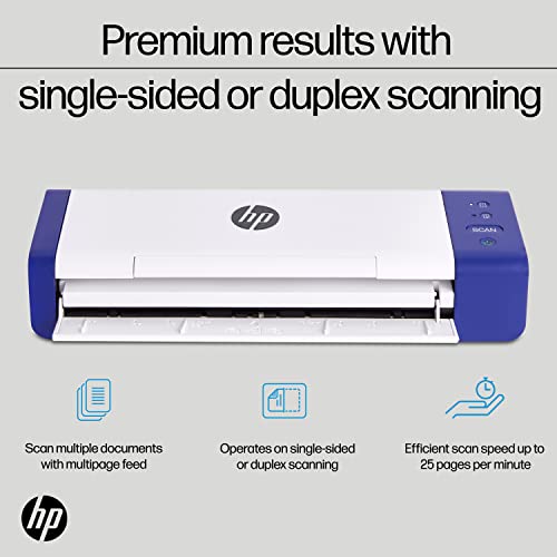 Compact Duplex USB Document Scanner with Auto-Feed Tray Q5898