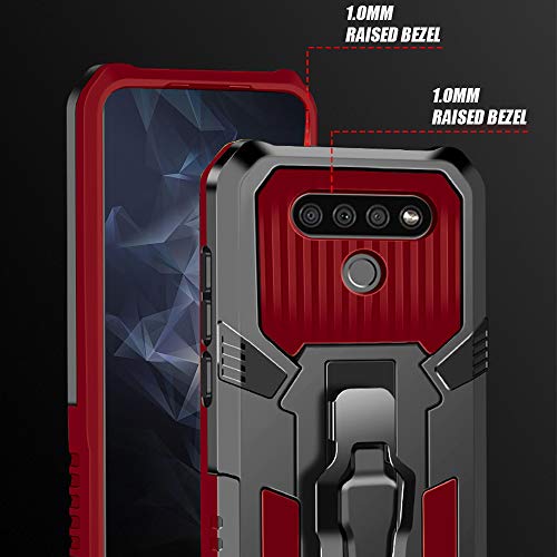 2Pack Black Heavy-Duty Protective Case for LG K51 L160493