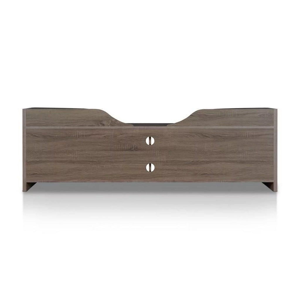 Rustic Wood 72-Inch TV Stand in Chestnut Brown Finish V7224