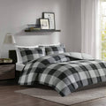 Grey Black Down Alternative Comforter Set O58890