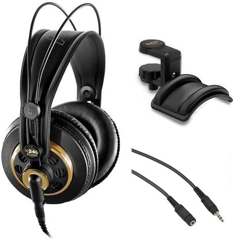 Semi-Open Stereo Headphones with Headphone Holder and Extension Cable I429