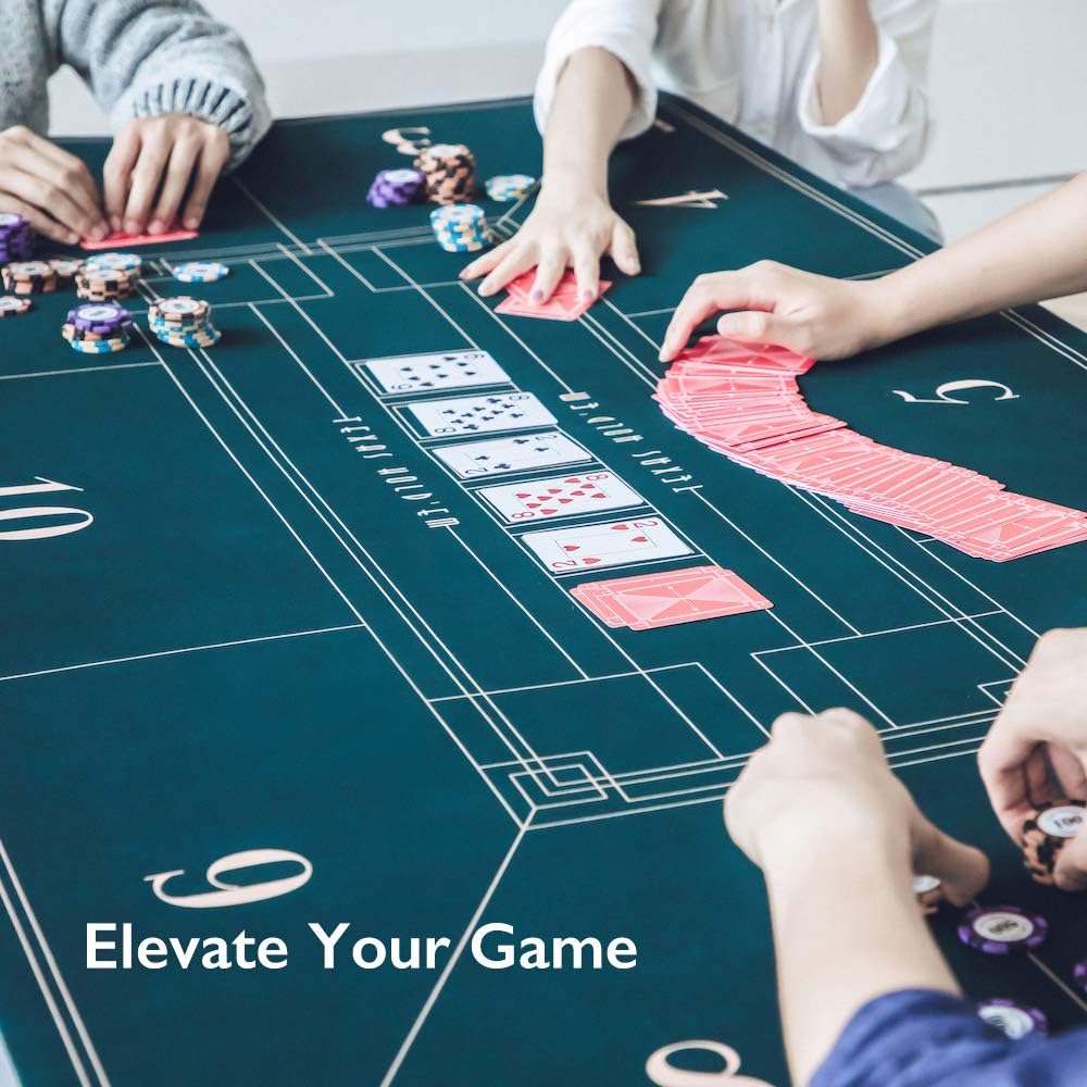 70 x 35 Inch Poker Mat with Carrying Tube N486