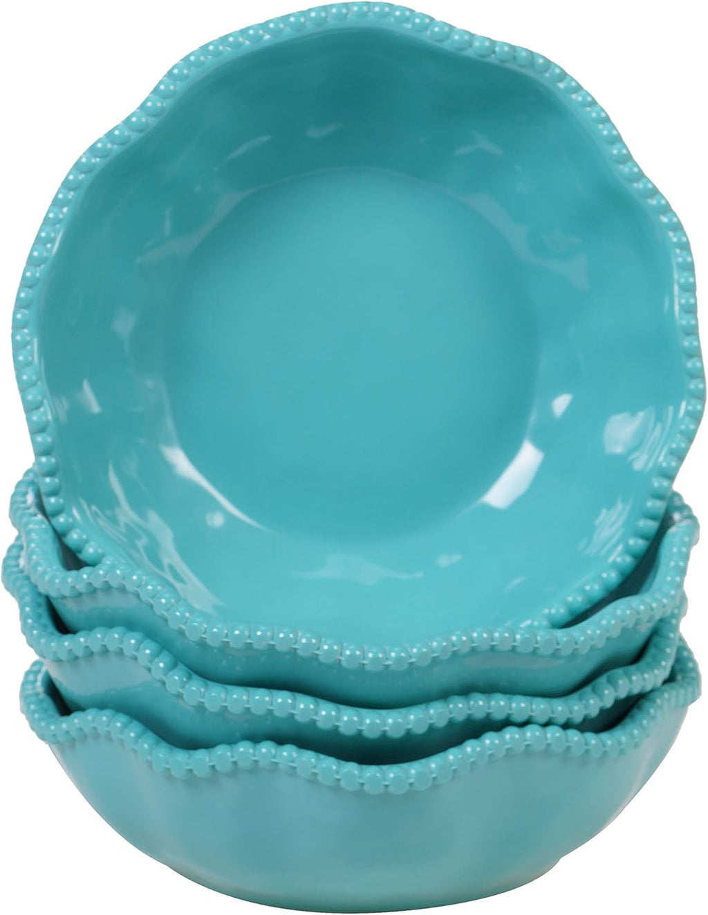Teal Melamine All Purpose Bowls, Set of 4 J591782