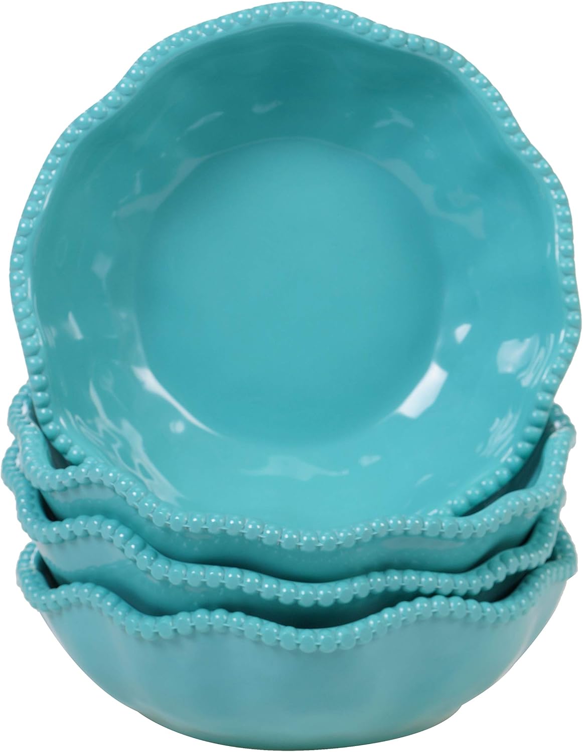Teal Melamine All Purpose Bowls, Set of 4 J591782