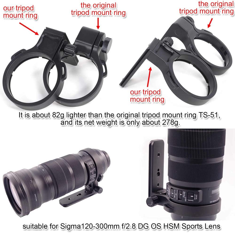 CNC Machined Lens Collar Tripod Mount Ring J854