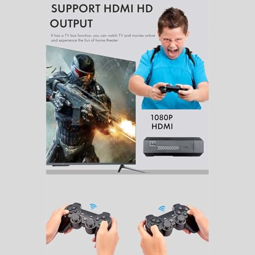 4K Retro Game Console with Dual Wireless Controllers T981