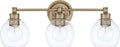 4-Light Clear Glass Bath Vanity Wall Mount A7614